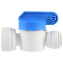 SHUT-OFF VALVE, 3/8 X 3/8, WHITE
