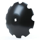 Disc Blade - 18" x 3/16", Notched, 1" Square x 1-1/8" Square Axle - Quality Farm Supply