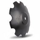 20 INCH X 3/16 INCH NOTCHED CRIMP CENTER BLADE WITH 1-1/8 INCH SQUARE AXLE - Quality Farm Supply