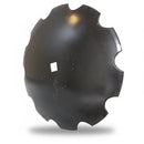 Disc Blade - 22" x 1/4", Notched, 1-1/2" Round Axle - Quality Farm Supply