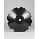 Cone Disc Blade - 24" x 1/4", Notched, 1-1/2" Square Axle - Quality Farm Supply