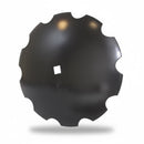Disc Blade - 24" x 1/4", Notched, 1-1/2" Square Axle