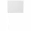 4 X 5 INCH WHITE SURVEY FLAG - Quality Farm Supply