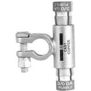 1 AND 2 GAUGE COMPRESSION BATTERY CABLE FLAG TERMINAL - TEE STYLE