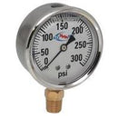 300 PSI LIQUID FILLED  / STAINLESS GAUGE - 2-1/2" DIAMETER