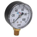 100 PSI DRY GAUGE  2-1/2" DIAMETER CASE