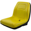 Black Talon Pan Seat - Ultra-High Back, Yellow - Quality Farm Supply