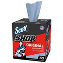 SCOTT BLUE SHOP TOWEL IN A BOX - 200 SHEETS     8/CASE