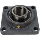 4 HOLE CAST IRON FLANGE WITH 2-1/4" BEARING - SET SCREW LOCK