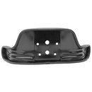 BLACK VINYL CUSHION WITH WRAP AROUND ARMREST. REPLACEMENT ARMREST FOR SEAT TS1050, TS1050AT
