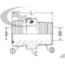 3/8 MALE OFS X 3/8 MALE PIPE - MALE PIPE CONNECTOR - STEEL