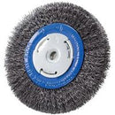 CRIMPED WIRE WHEEL - 6" X 3/4" X 2" (1/2", 5/8") FOR BENCH GRINDER