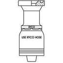 CODE 61 FLANGE WITH 1 INCH THREAD FOR 3/4 INCH HOSE