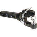 6 TON FORGED RECEIVER MOUNT COMBO PINTLE / TRAILER BALL HITCH - 2" BALL / FITS 2" RECEIVER