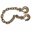 GRADE 70 TOWING SAFETY CHAIN 3/8" X 36" -SLIP HOOKS WITH SAFETY LATCH -  6,600 LB WORKING LOAD - Quality Farm Supply