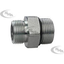 3/8 MALE OFS X 1/4 MALE O-RING BOSS - STRAIGHT THREAD CONNECTOR - STEEL