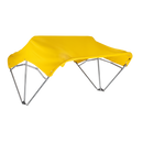 Sun-Smart Tractor Canopy - 3-Bow, 48", Yellow, Fender Mounting Brackets - Quality Farm Supply