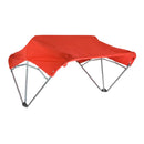 Sun-Smart Tractor Canopy - 3-Bow, 40", Red, Fender Mounting Brackets - Quality Farm Supply