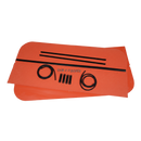 Sun-Smart Tractor & Mower Sun Shade Canopy - Replacement Top Only - 48" x 52" - Orange - Quality Farm Supply