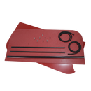 Sun-Smart Tractor & Mower Sun Shade Canopy - Replacement Top Only - 44" x 44" - Red - Quality Farm Supply