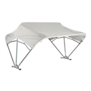 Sun-Smart Tractor Canopy - 3-Bow, 48", White, Fender Mounting Brackets - Quality Farm Supply