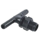 TEEJET DOUBLE HOSE BARB NOZZLE BODY - 3/8" HOSE - NYLON