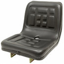 TISCO Universal Seat for Compact Tractors - Flip Type Brackets, Black Vinyl - Quality Farm Supply