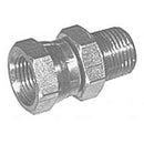 Male NPTF to Female NPSM Swivel  Straight
