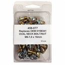 50 PC OVAL SHOULDER BOLT / NUT KIT M6x16mm - REPLACES JD BOLT