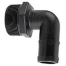 1/4 INCH X 1/4 INCH MNPT X HOSE BARB  POLY ELBOW - 90