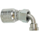 JIC FEMALE 90 DEGREE BEND WITH 9/16 INCH THREAD FOR 3/8 INCH HOSE