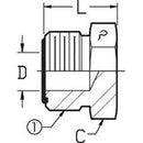 1/4 MALE OFS - PLUG - STEEL