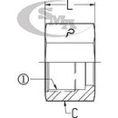 1/2 OFS - TUBE NUT - STEEL