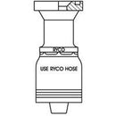 CODE 62 FLANGE WITH 1 INCH THREAD FOR 3/4 INCH HOSE