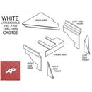 White Lower Cab Kit With Headliner-Late-Red for White, CK0105 - Quality Farm Supply