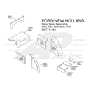 Ford/Holland 700 Series Lower Cab Kit - Blue for Ford/Holland, CK777-163 - Quality Farm Supply