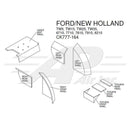 Ford/Holland 700 Series Lower Cab Kit - Blue for Ford/Holland, CK777-164 - Quality Farm Supply