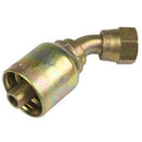 3/8 INCH HOSE X 9/16 JIC FEMALE ELBOW - 45 SWIVEL