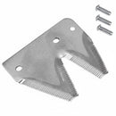 2 PACK END SECTIONS FOR TWIN SICKLE APPLICATION - TOP SERRATED PLATED   HAS 2
