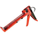 RATCHETING CAULK GUN WITH CUTTER