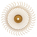 AgSmart Hay Rake Wheel - Cream, 55", Left Hand, 7mm Tines - Quality Farm Supply