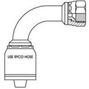 JIC FEMALE 90 DEGREE LONG BEND WITH 9/16 INCH THREAD FOR 3/8 INCH HOSE