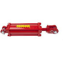 3-1/2 X 8 CROSS HYDRAULIC CYLINDER - 1-1/4" ROD  3508DU-ASAE    SHAFT THREADED FOR MECHANICAL DEPTH STOP