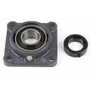 4 HOLE CAST IRON FLANGE WITH 1-1/4" BEARING  - 62mm HOUSING    -ECCENTRIC LOCK COLLAR - Quality Farm Supply