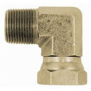 Male NPTF to Female NPSM Swivel 90 Elbow