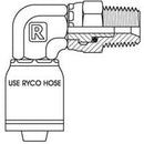 BSP MALE SWIVEL 90 DEGREE ELBOW WITH 3/8 INCH THREAD FOR 3/8 INCH HOSE