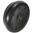 4-1/2  INCH x 15-1/2 INCH GAUGE WHEEL ASSEMBLY - REDUCED INNER DIAMETER TIRE - BLACK STEEL WHEELS WITH NYLON COVER