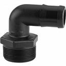 1 INCH X 1/2 INCH MNPT X HOSE BARB  POLY ELBOW - 90 - Quality Farm Supply