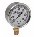 AgSmart Stainless Steel Gauge - 2-1/2" Diameter, 60 PSI, Liquid Filled - Quality Farm Supply