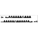 RIVETED 7' HAY MOWER KNIFE FOR JOHN DEERE - REPLACES AE48662 UNDERSERRATED SECTIONS